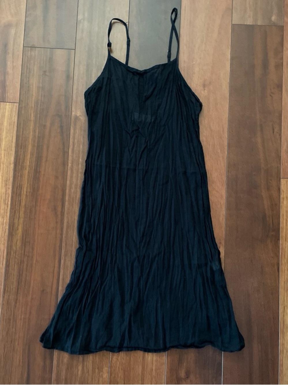 THE GREAT. Black 100% Cotton Mini Slip Dress | Size 1 (small)